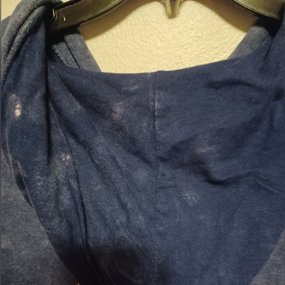 C&C California Pullover Hoodie Womens Size Small Acid Wash Blue Cotton Blend - Picture 6 of 10